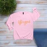 White Life is Good crew neck sweatshirt