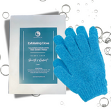 Exfoliating Gloves - Textured Nylon Bath - Blue - 1 Pair