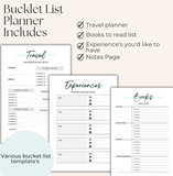 The Ultimate Bucket List Planner - Journal Digital Download