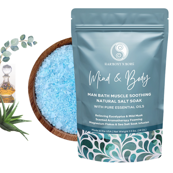 Man Bath Infusion - Natural Foaming Salt Soak