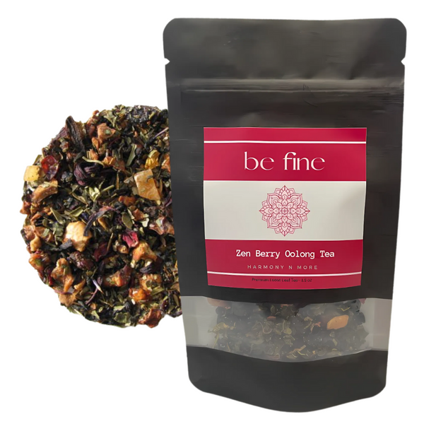 Be Fine Raspberry Oolong Tea Loose Leaf 1.5 oz