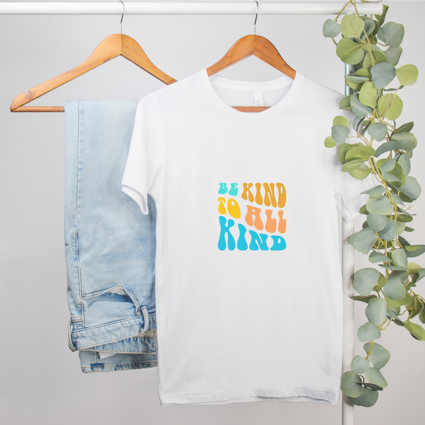 Bella Be Kind To All Kind Unisex Tee 3001 in Athletic Heather