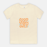 Bella Good Vibes Only Canvas Tee in Athletic Heather