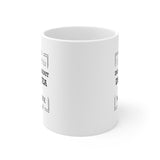 Classic white ceramic mug