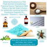 Eucalyptus-scented bath salt for relaxation