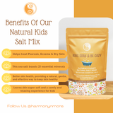 Natural bath salts made for sensitive skin