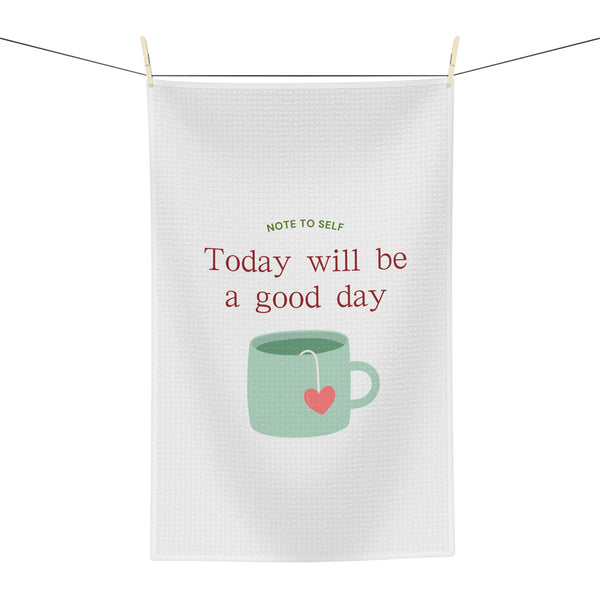 Note to Self microfiber tea towel for kitchen use