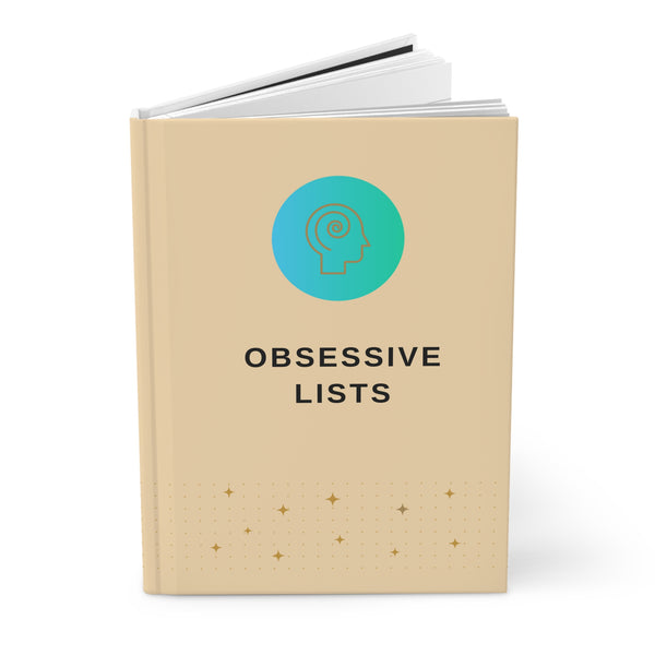 Obsessive Lists Hardcover Journal in matte finish