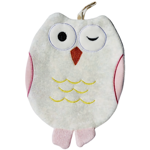 Opal the Owl Terry Bath Mitt for kids