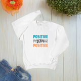 Positive Vibes Unisex Crew Neck Sweatshirt by Hanes F260