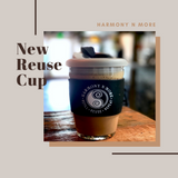 Reusable Glass Coffee - Tea Mug 12 Oz