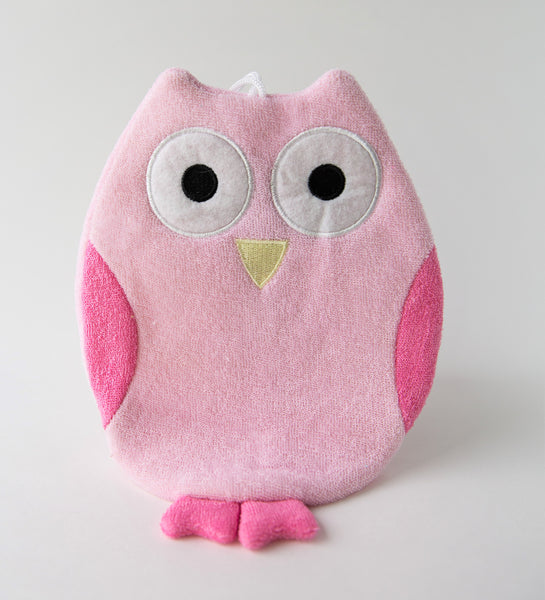 Olivia the Owl - Terry Bath Mitt