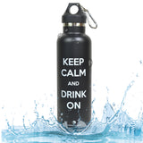 Best Sports Water Bottle - Insulated Stainless Steel showcasing sleek design