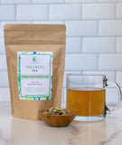 Loose leaf green tea blend with lemon scent